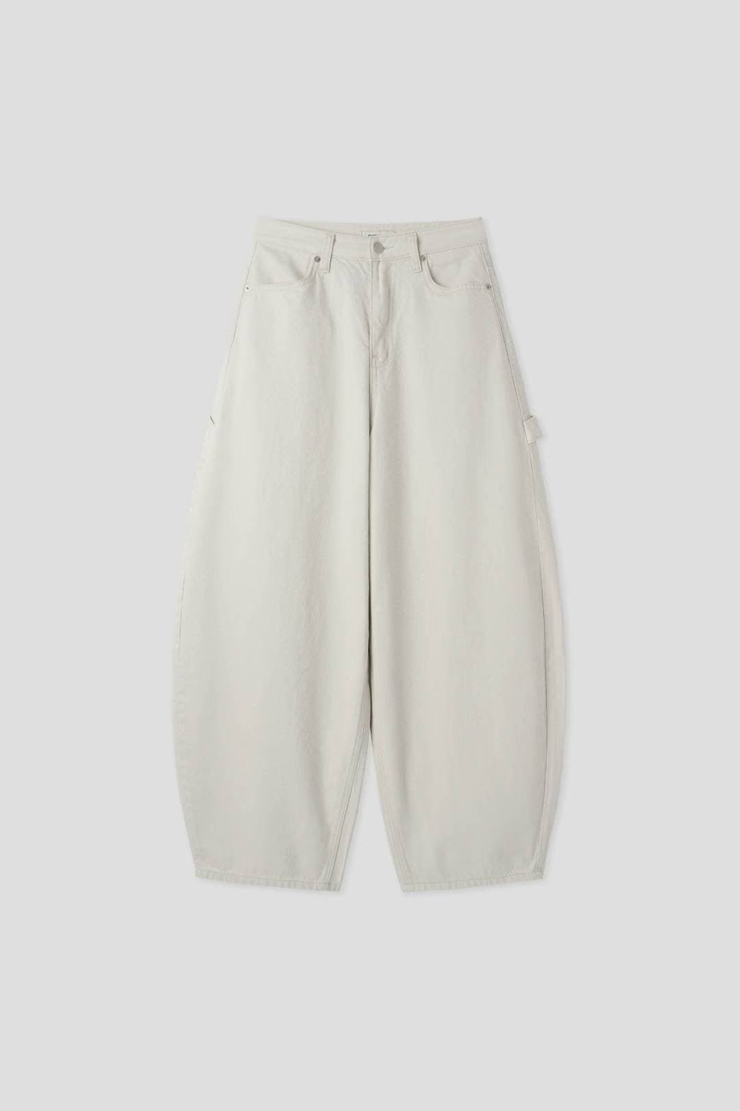 (Preorder) Love Ring Pocket Balloon Wide Cotton Pants