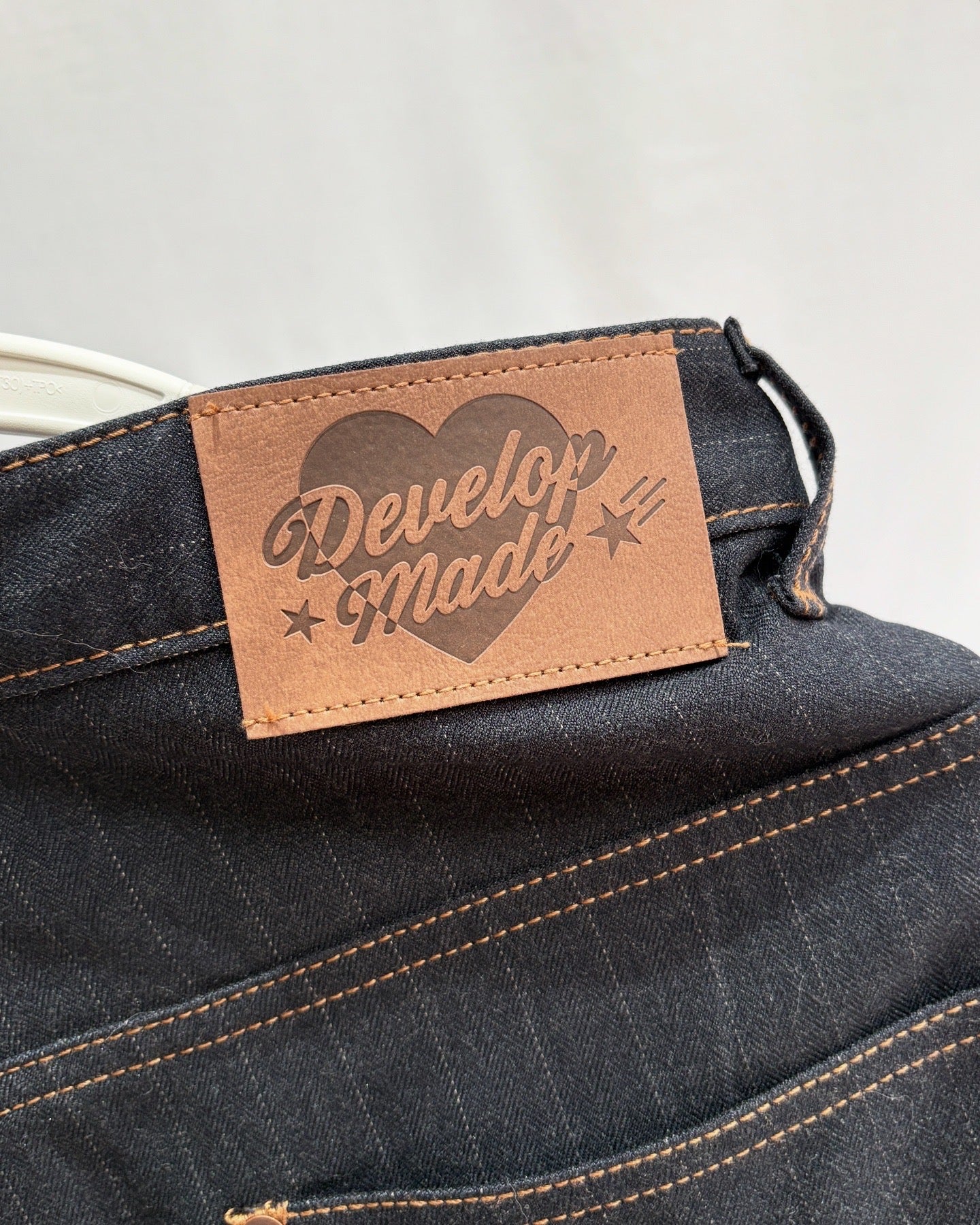 Wide Lightweight Denim Stripe Slacks (All Season)