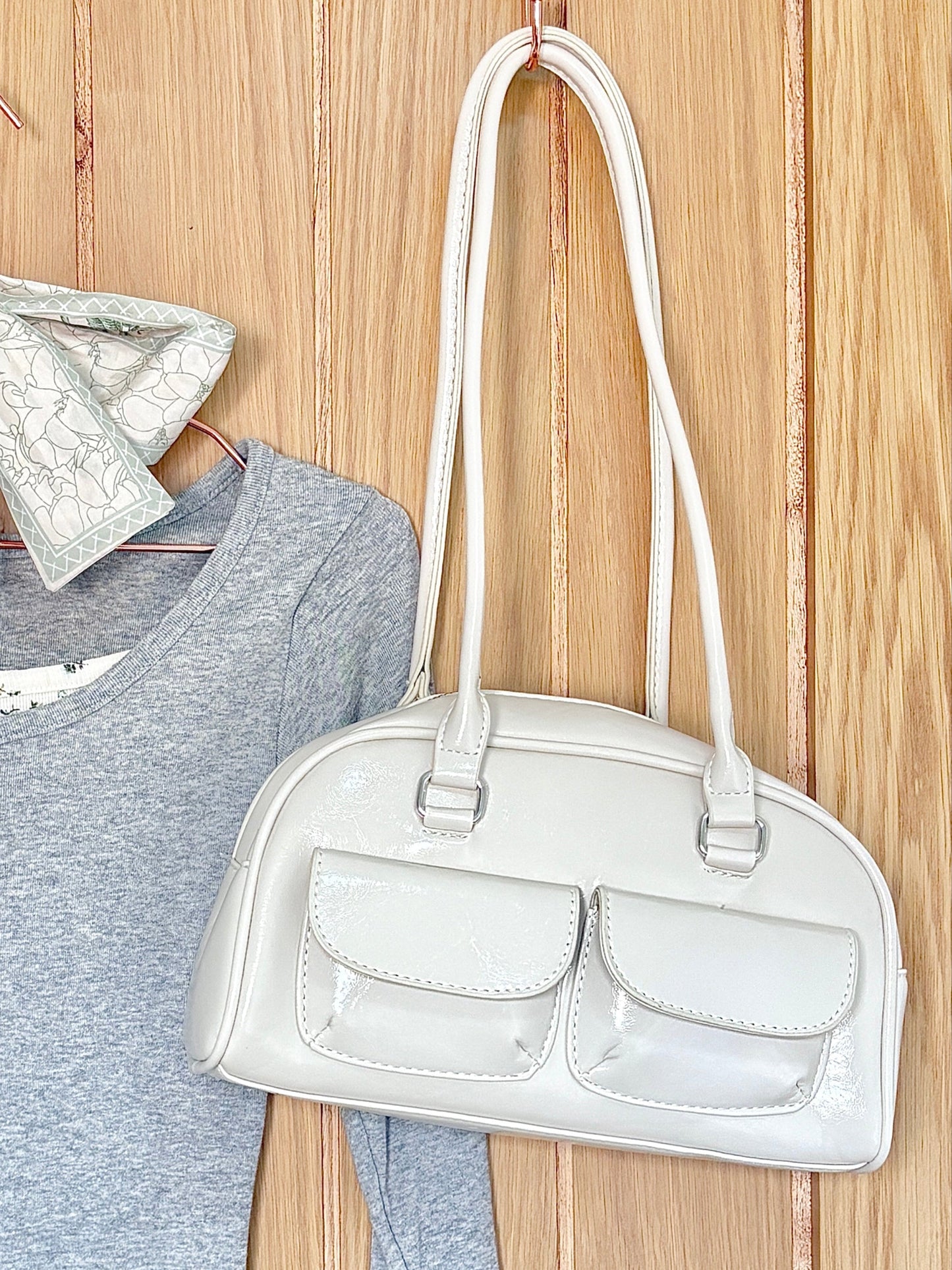 Two-Pocket Boston Bag