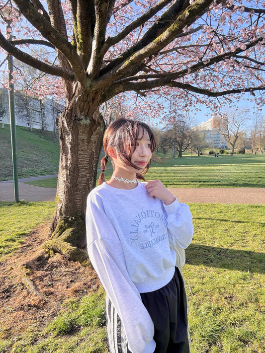 Spring “E.M.O Unavailable” Cropped Sweatshirt