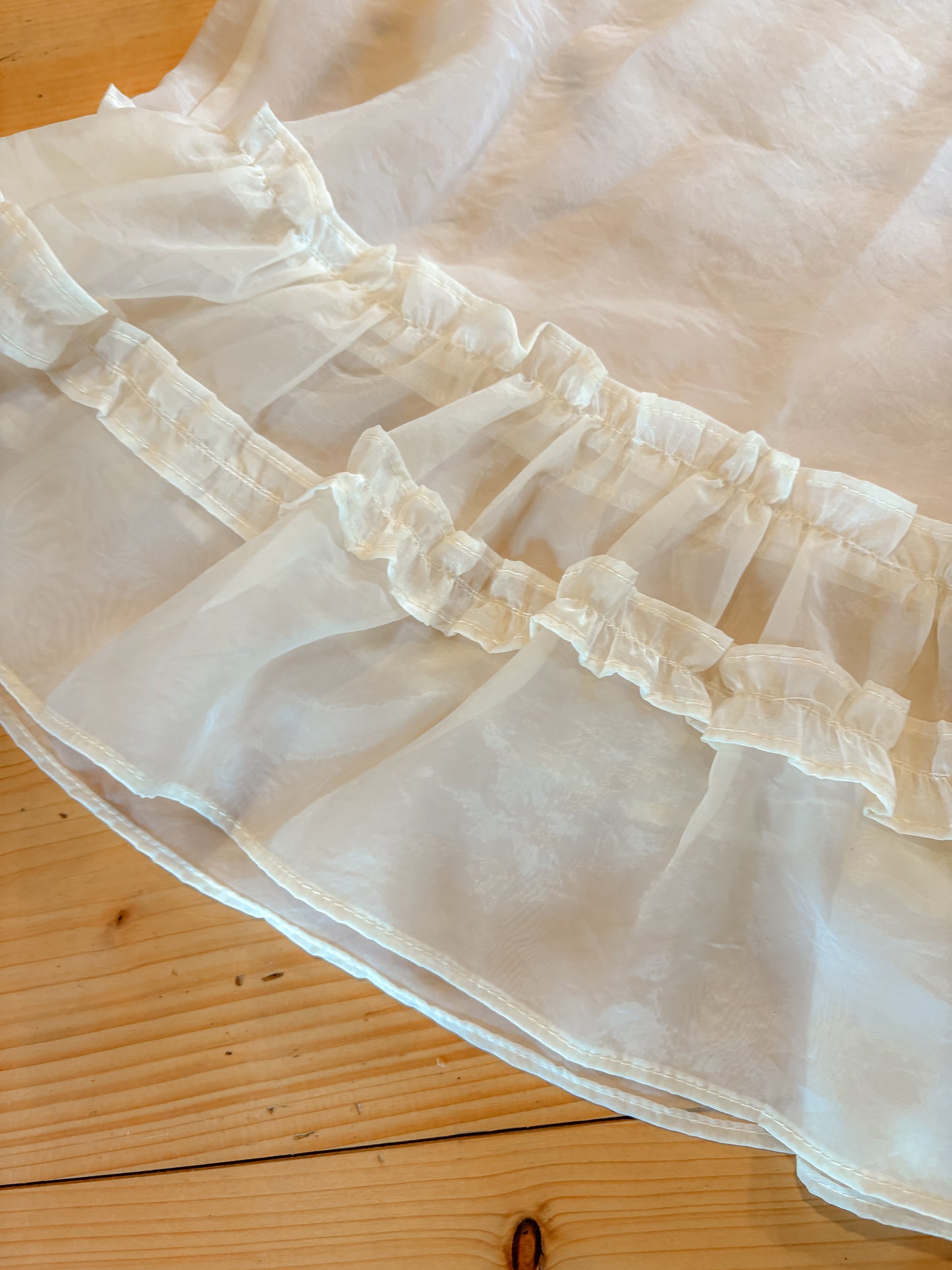 Sheer Boxy Fit Layering Camisole Frill Top (All season!)