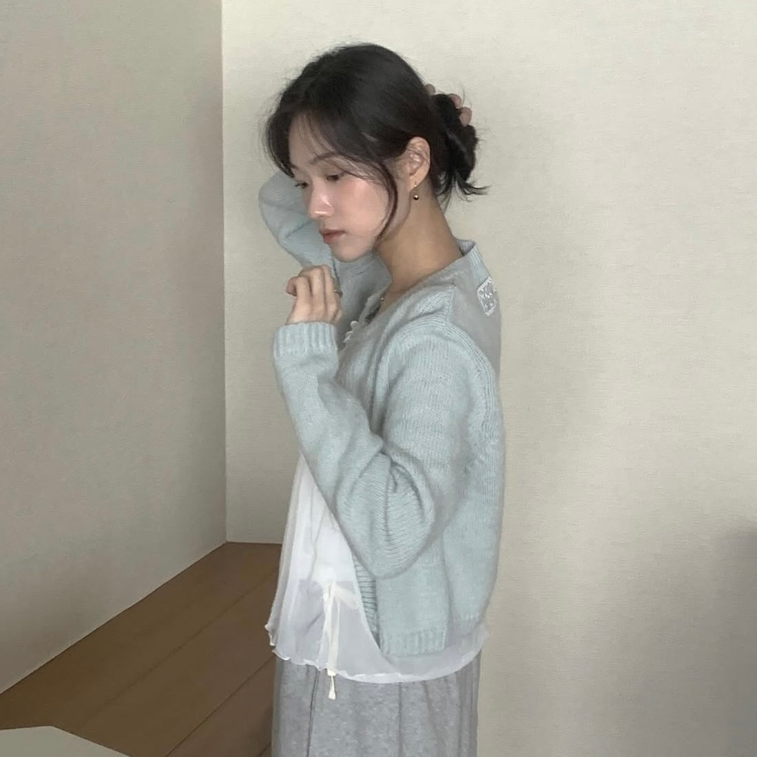 (Preorder) Pastel Dahlia Wool Cardigan