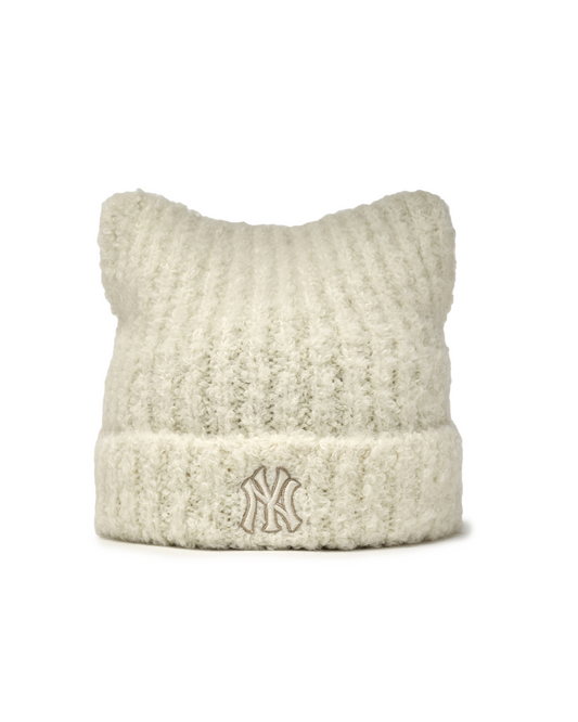 MLB PLUSH MEOWING BEANIE (Cream)