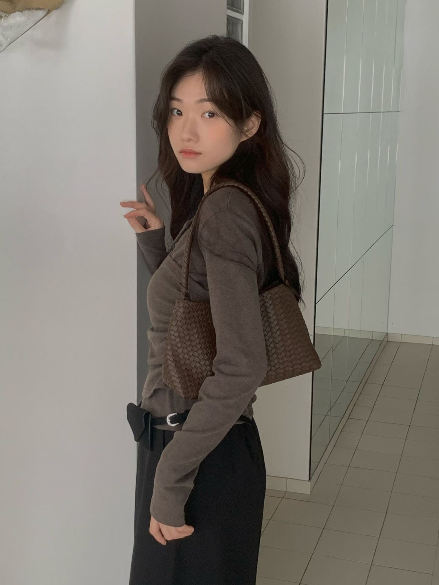 (Preorder) Winter Pretop Layering Cardigan Set