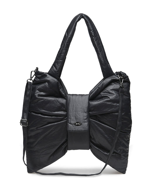 [Lime Like] Large Dewy Ribbon Bag Black