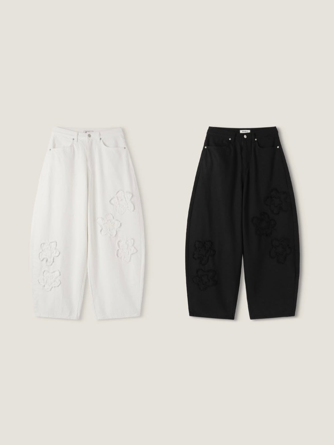 Floral Volume Balloon Pants