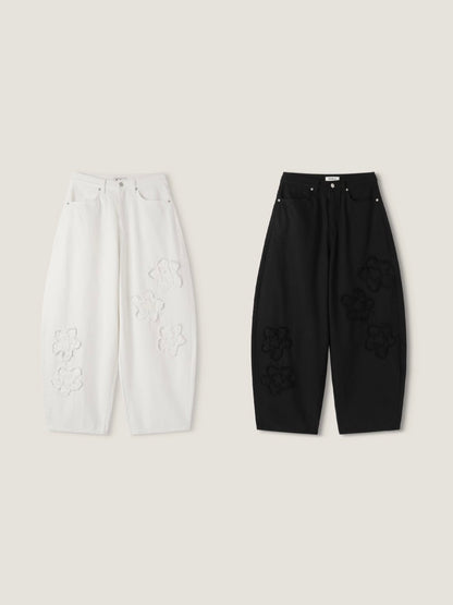 Floral Volume Balloon Pants