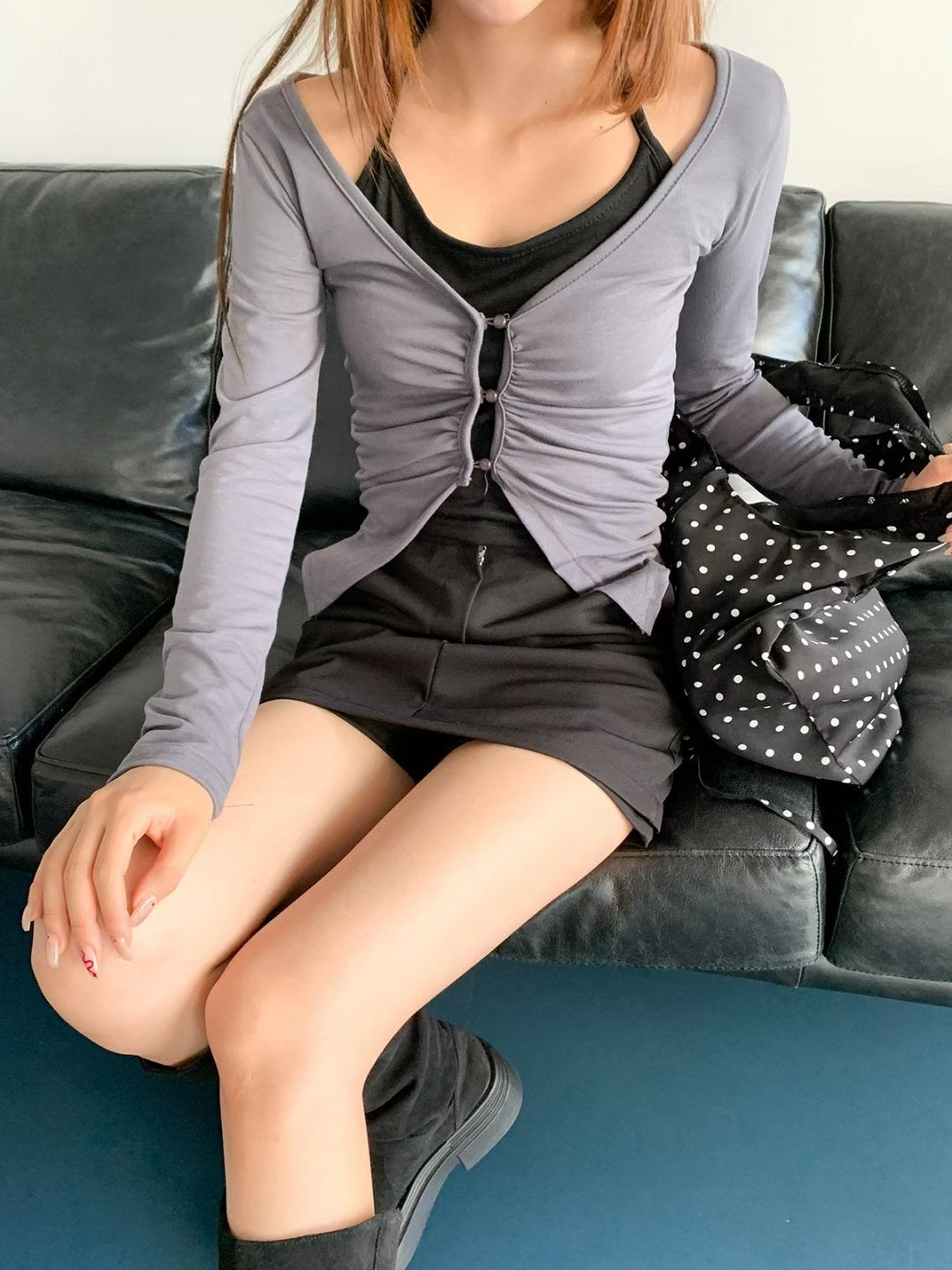 (Preorder) Halter Long Sleeve T-shirt
