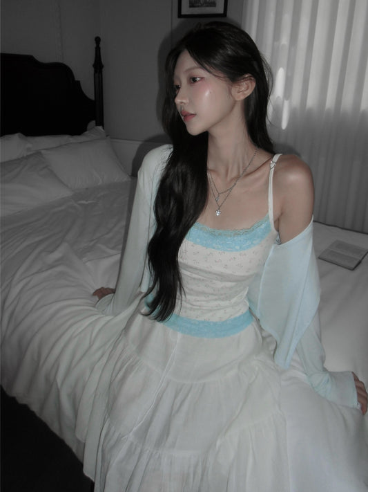 [Zanne] Brand Made Flori Heart Drop Lace Sleeveless Tank Top (3 Colours)