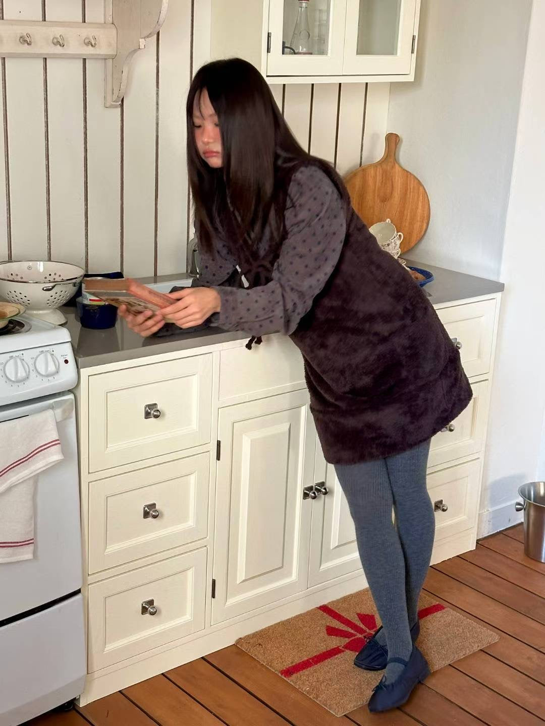 (DEC NEW) Teddy Bear Mini Dress/ Layering for Winter