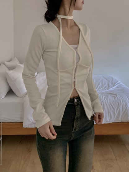 (DEC NEW) Cardigan with Scarf Set