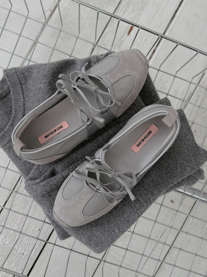 Ribbon Mood Sneakers (Grey)