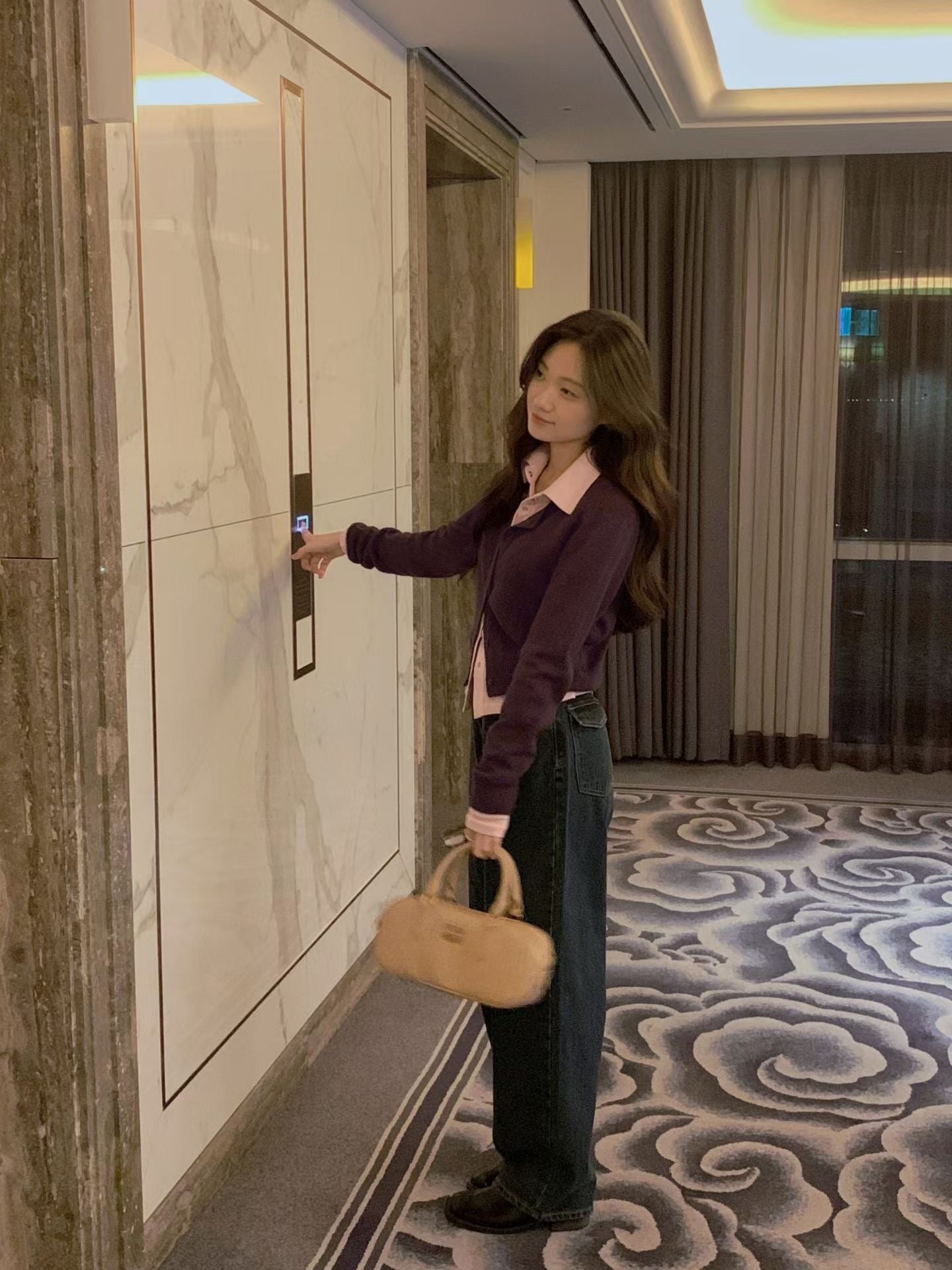 Spring Candy Round Neck Basic Mohair Cardigan