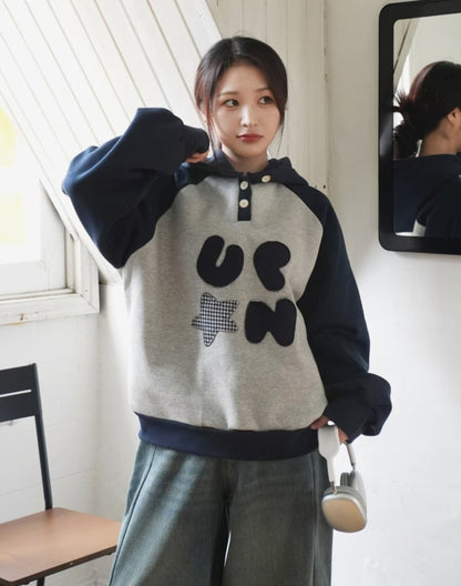 Up and On Letter Pad Hoodie