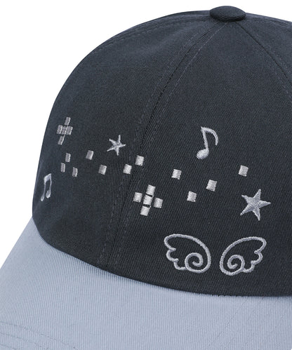 [BAUF] Angel Melody Ball Cap (Charcoal)