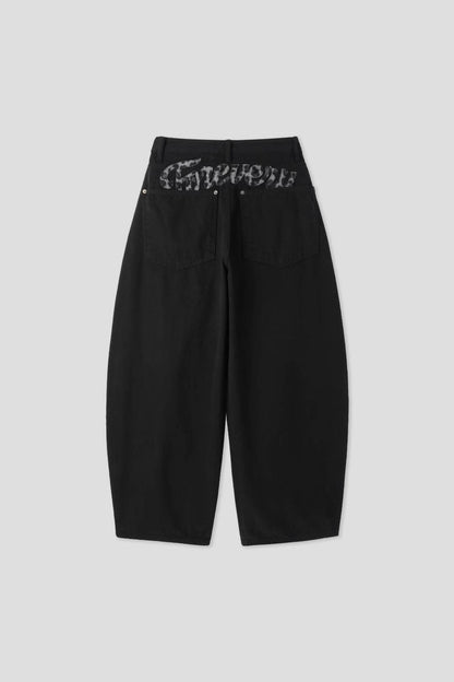 (Preorder) Leopard Fur Wide Balloon Pants