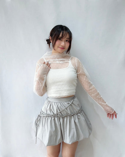 Honey Pot Bubble Mini Skirt