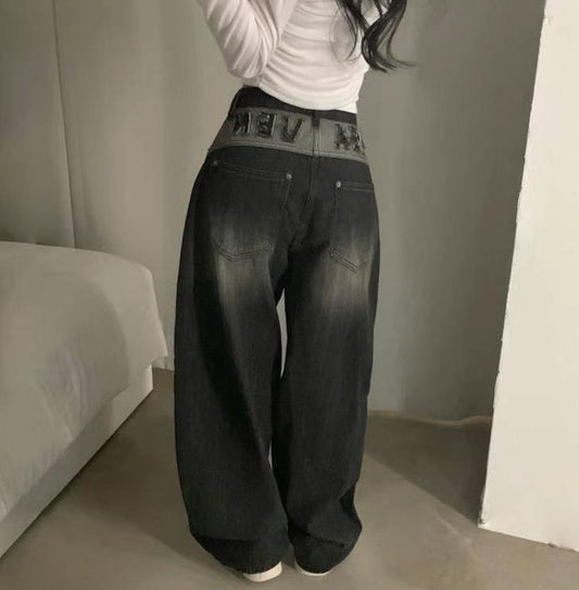(BF NEW IN) Heaven Wash Out Black Pants