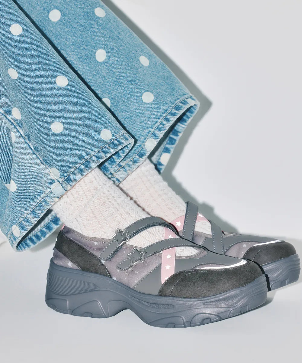 OTZ x YOUHEE LOMITA PLATFORM STAR MARYJANE SHOES_GREY