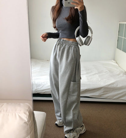 Unisex Double layered Side Tuck In Carpenter Pants (Grey)