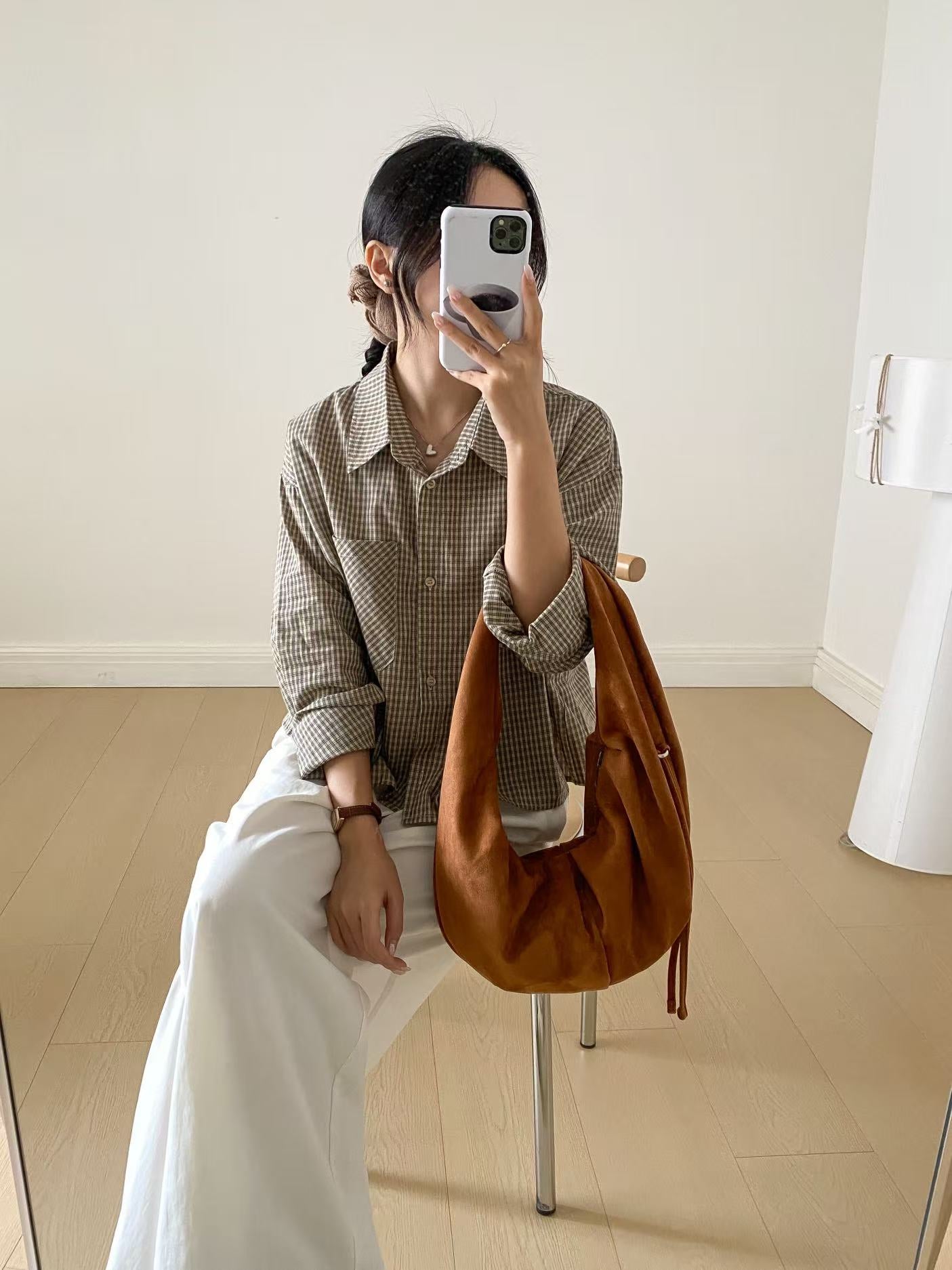 (BF NEW IN) Winter Croissant Ring bag