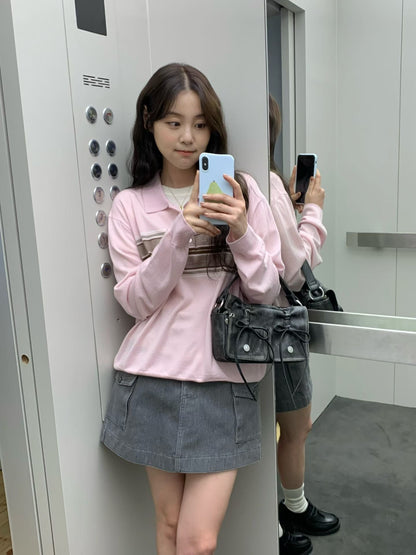 Black Designer Brand Ribbon Leather Shoulder Bag (Large/Mini)