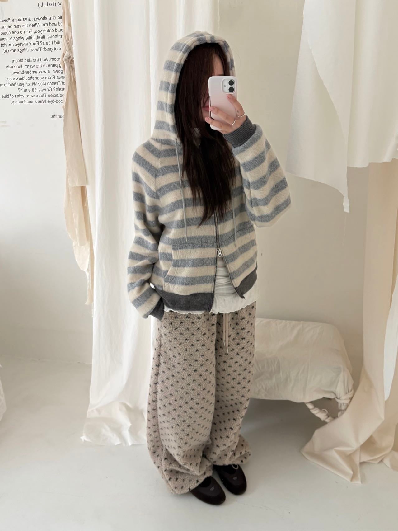 (DEC NEW) Heart Dumble Fur Pants