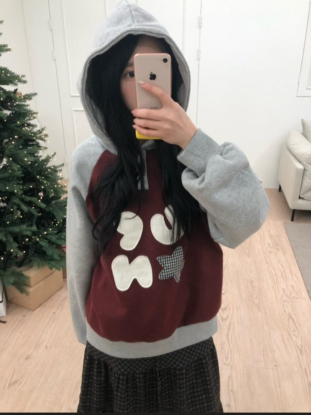 Up and On Letter Pad Hoodie