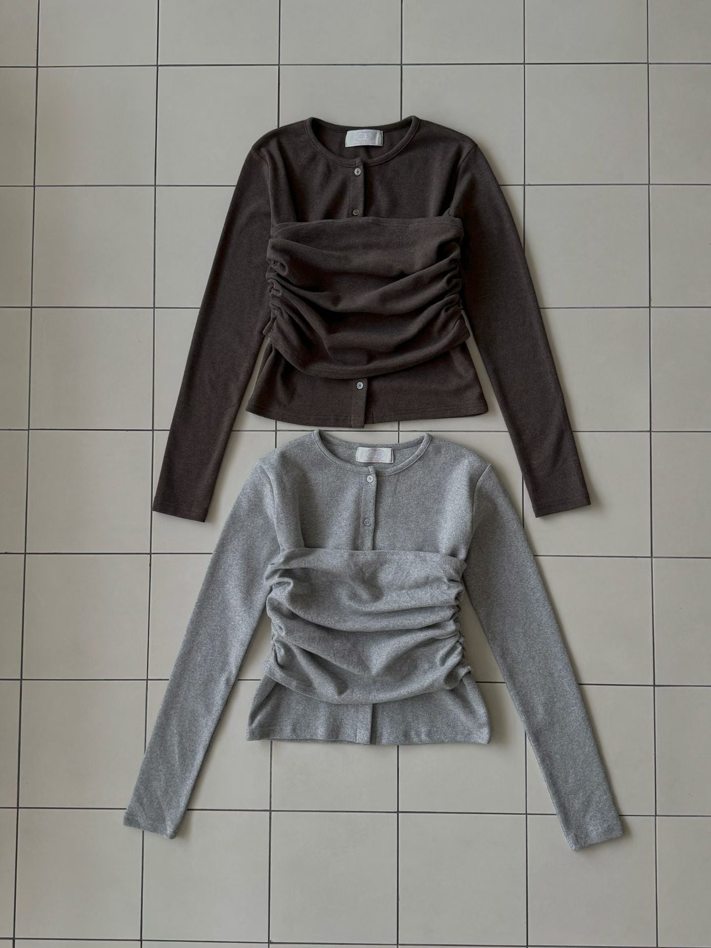 (Preorder) Winter Pretop Layering Cardigan Set