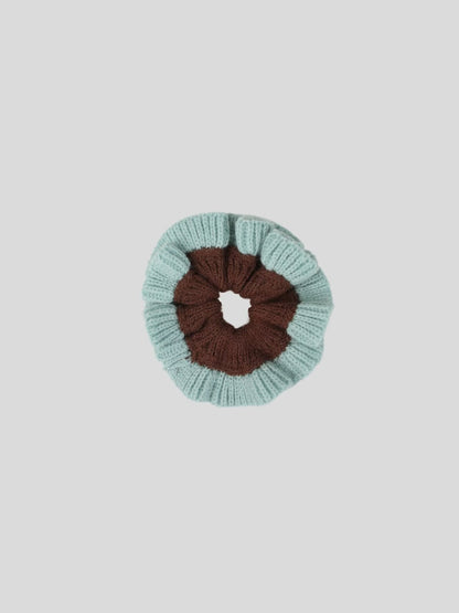 (XMAS PRESENT) Knit Two Tone Scrunchie