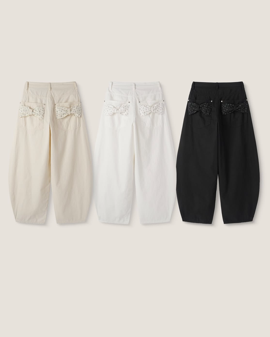 Floral Pants Pick! Soft Floral Bow Pocket Balloon Pants (3 Colours)
