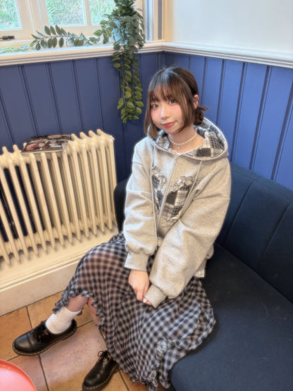 Heart Hoodie Zip Up Jacket