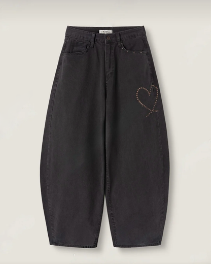 26FW Heart Stud Pants (4 Colours)