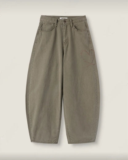 26FW Heart Stud Pants (4 Colours)