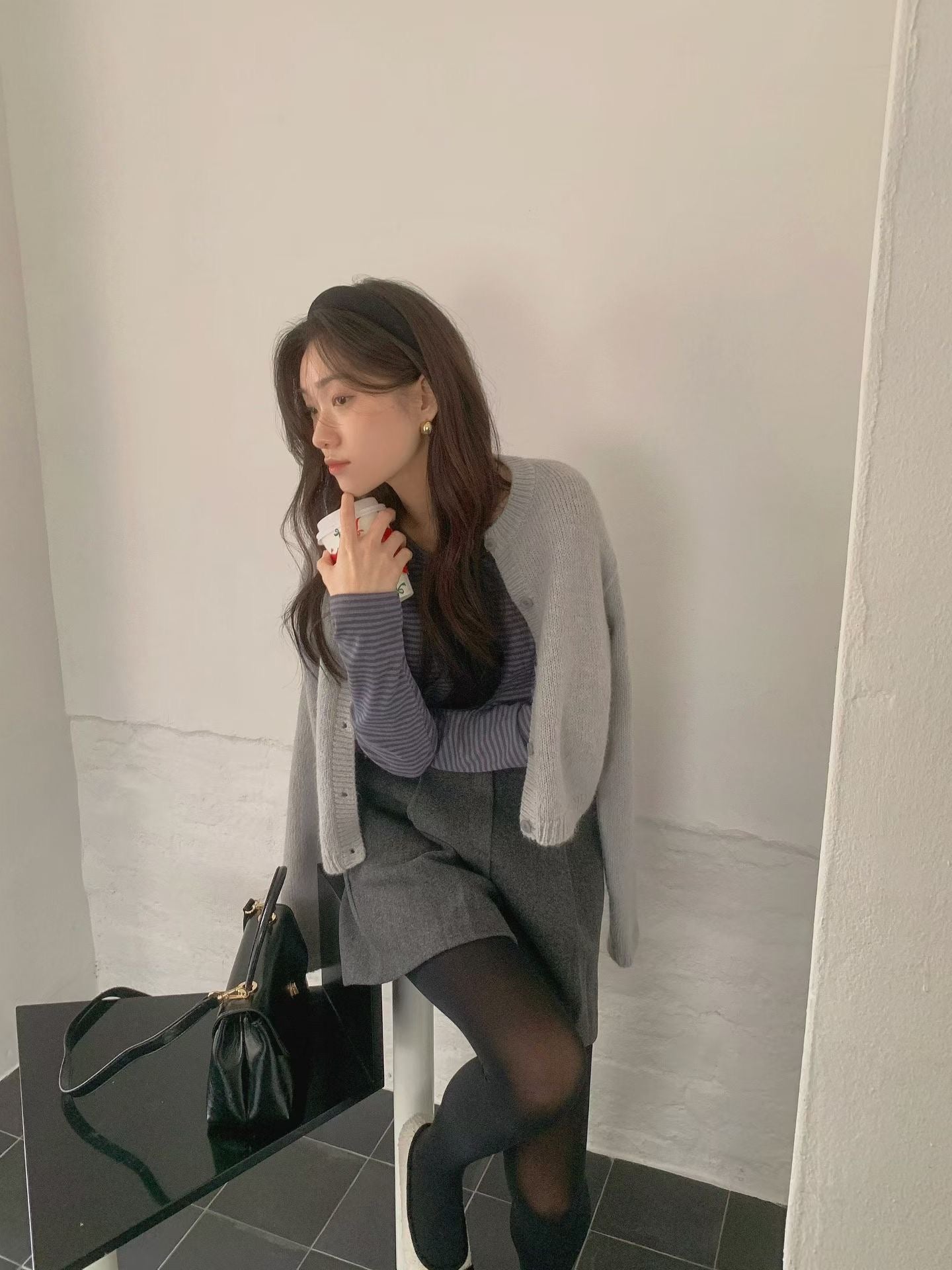 (Preorder) Pastel Dahlia Wool Cardigan