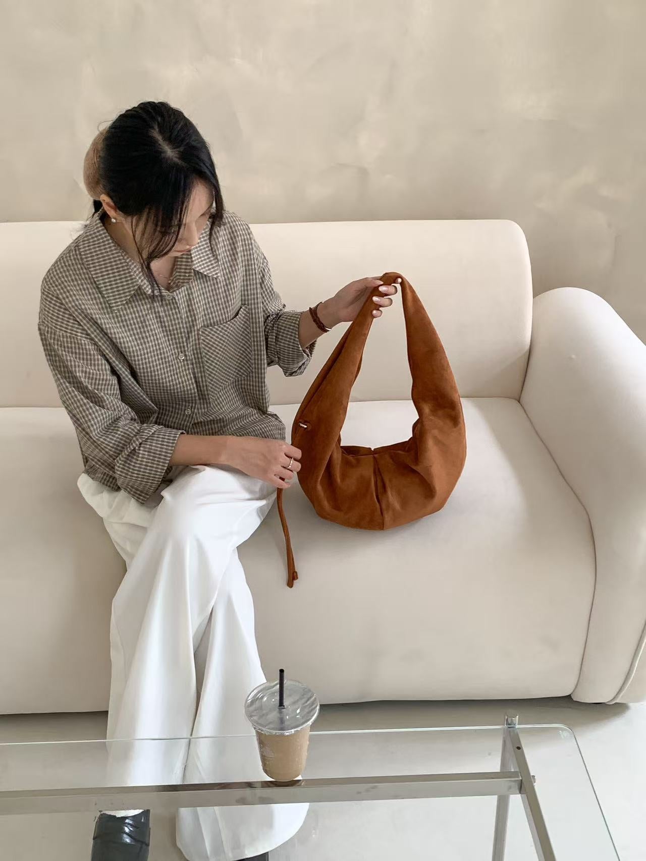(BF NEW IN) Winter Croissant Ring bag