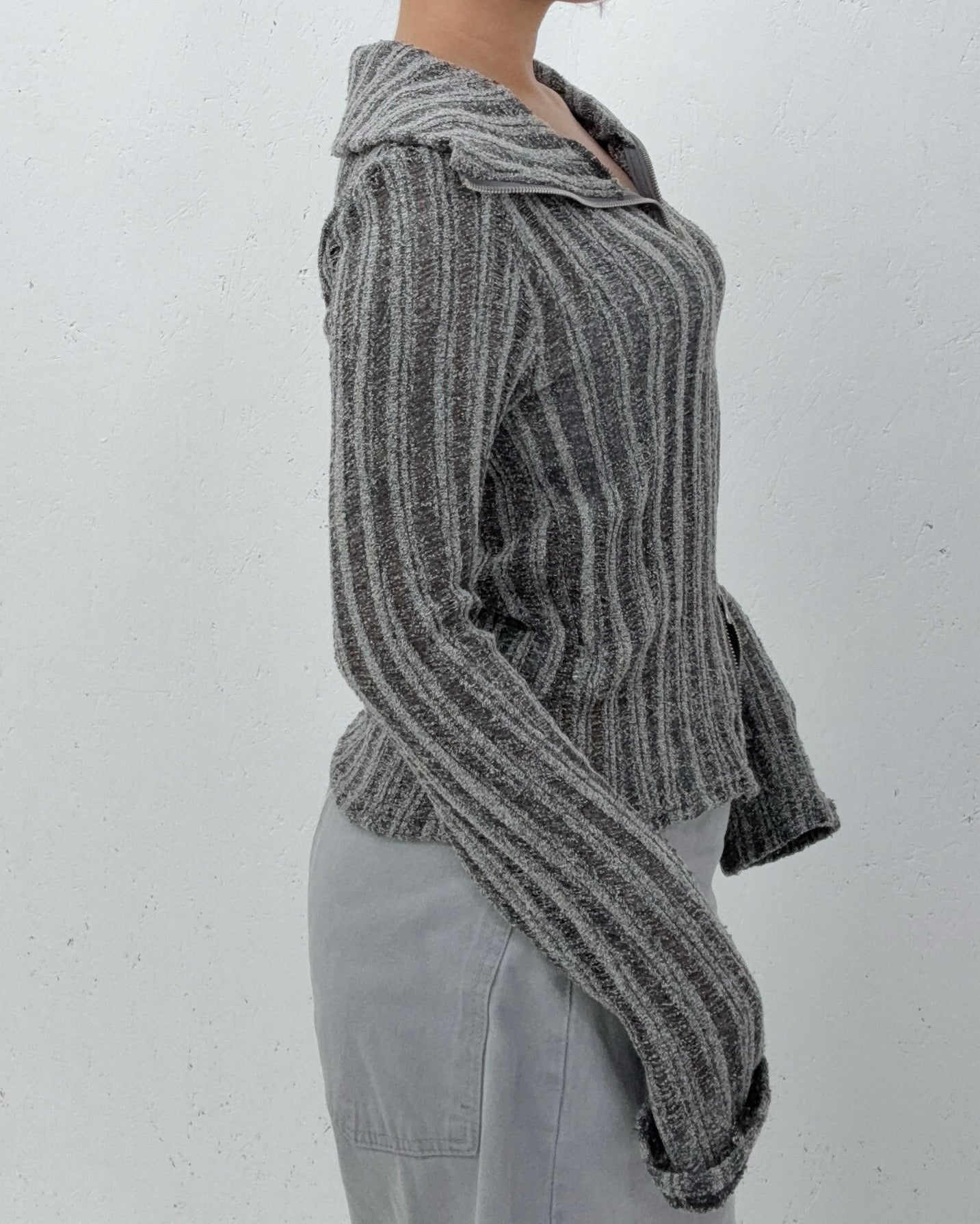 (Preorder) Snow Two-way Polo Cardigan