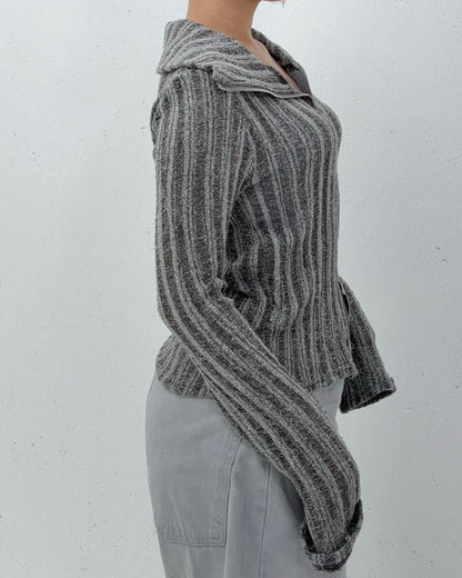 (Preorder) Snow Two-way Polo Cardigan