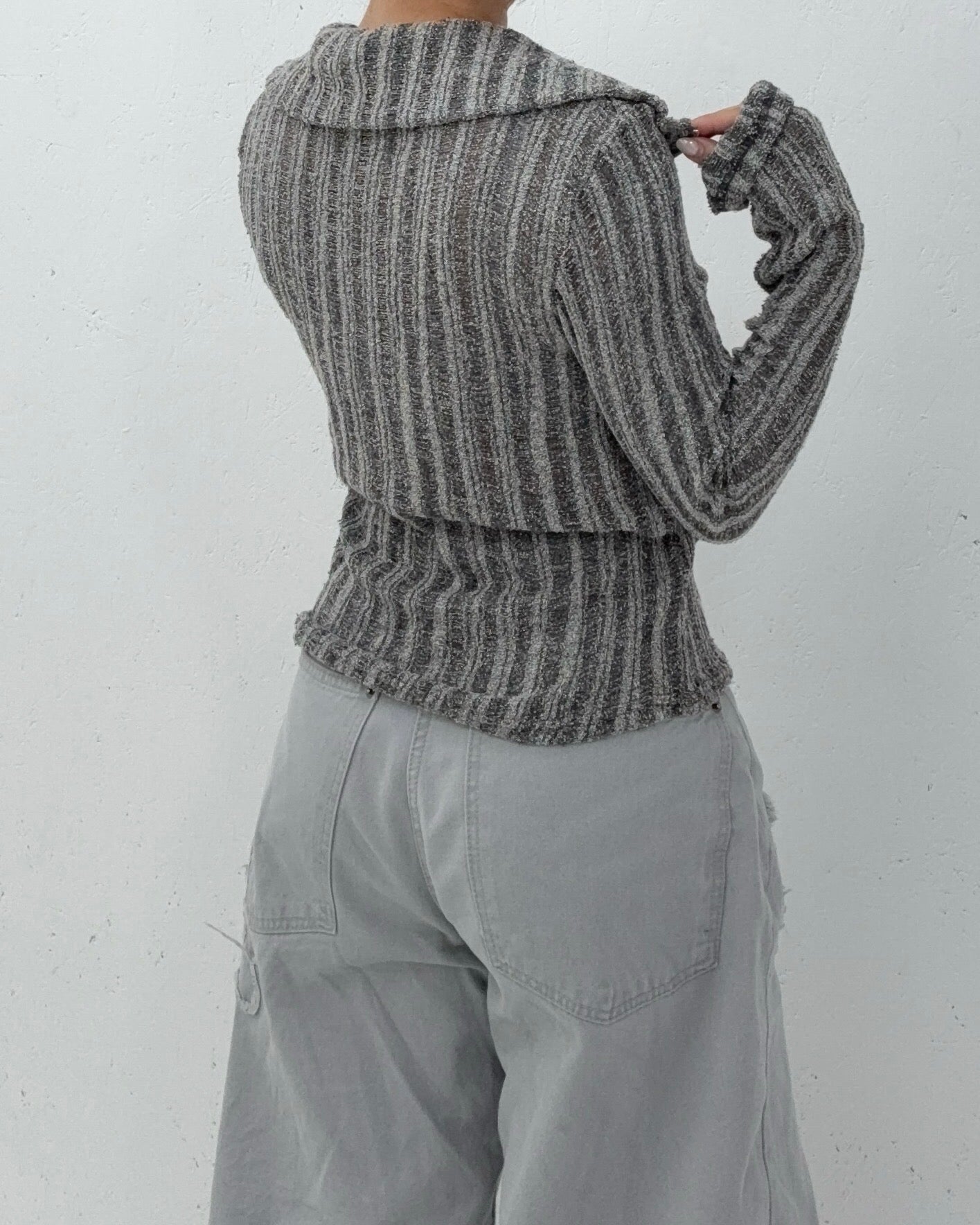 (Preorder) Snow Two-way Polo Cardigan