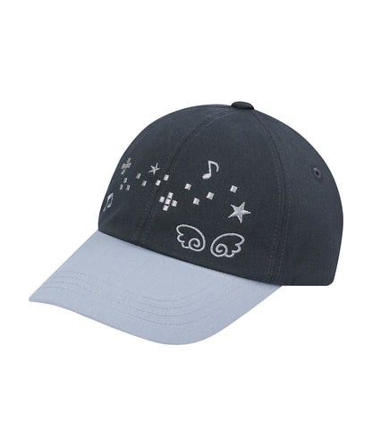 [BAUF] Angel Melody Ball Cap (Charcoal)