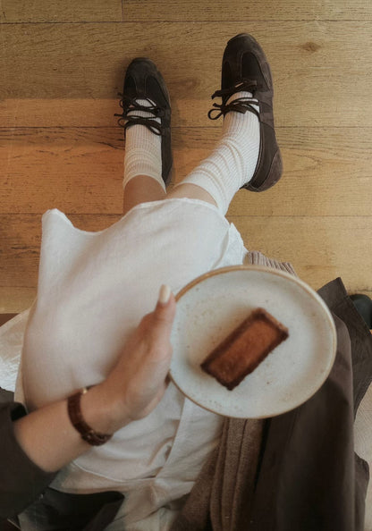 Ribbon Mood Sneakers (Brown)