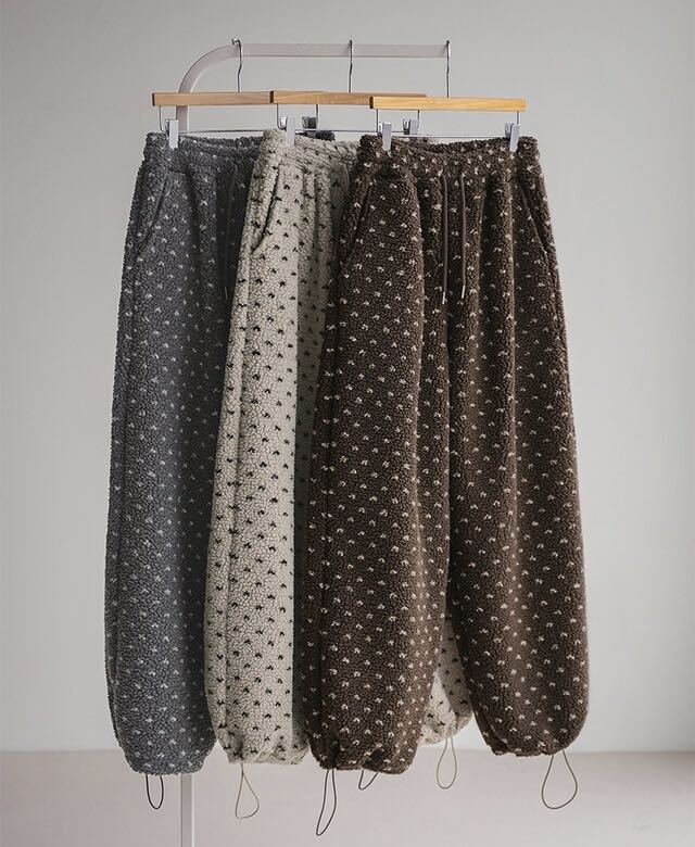 (DEC NEW) Heart Dumble Fur Pants