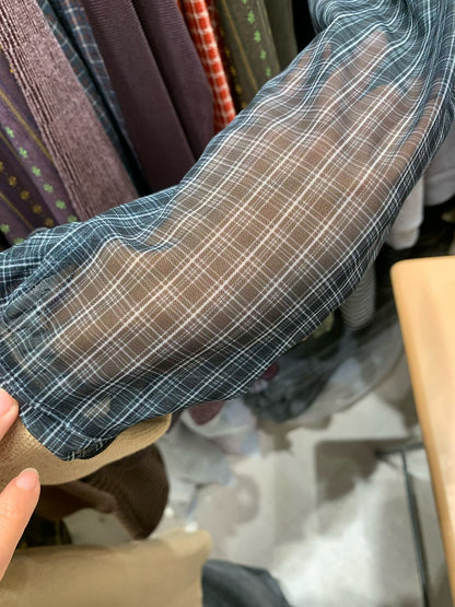 (Preorder) Sheer Layered Mock Neck T Shirt