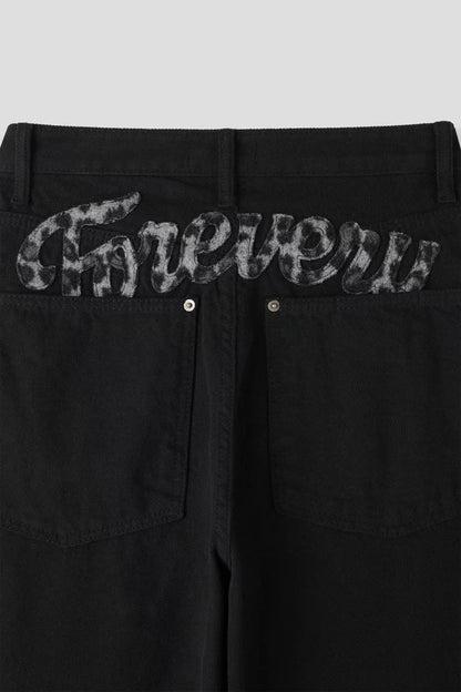 (Preorder) Leopard Fur Wide Balloon Pants