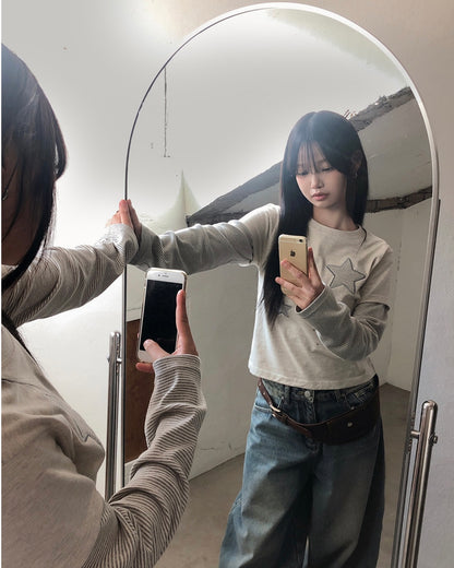 Nightstar layered long sleeve tee