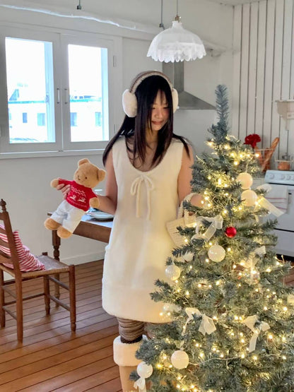 (DEC NEW) Teddy Bear Mini Dress/ Layering for Winter