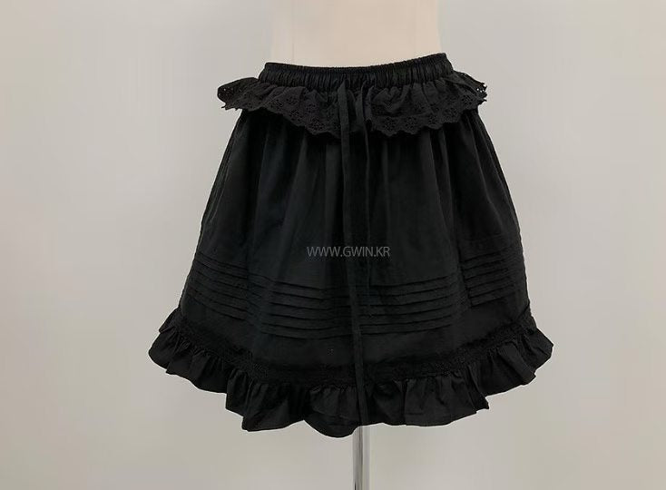 High End Coquette Ruffle Layered Floral Skirt