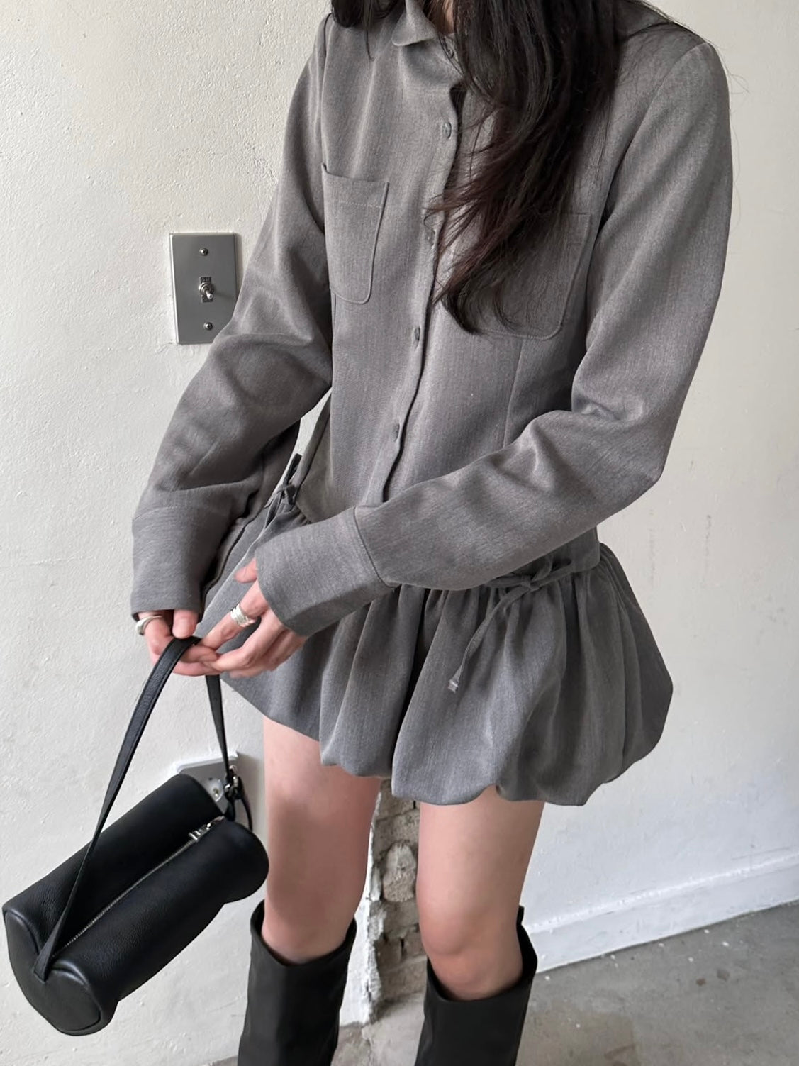 (DEC NEW) Puff Ribbon Dress