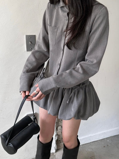 (DEC NEW) Puff Ribbon Dress