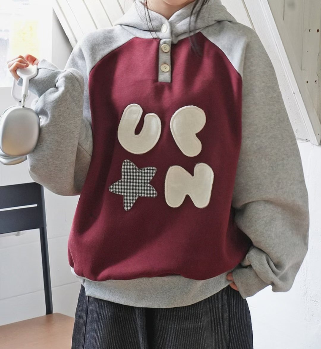 Up and On Letter Pad Hoodie